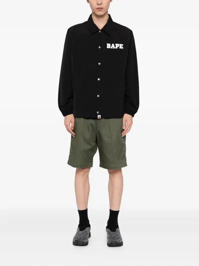 A Bathing Ape Logo Printed Jacket In Multi