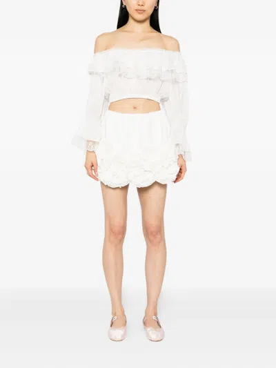 Reformation Elise Top In White