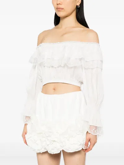 Reformation Elise Top In White