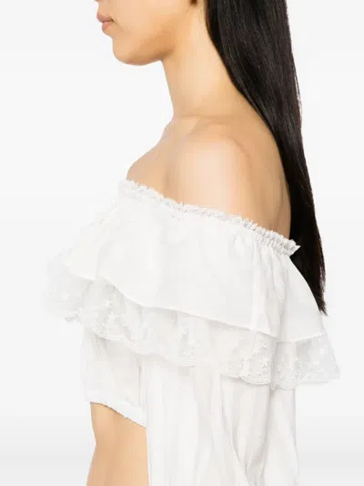 Reformation Elise Top In White