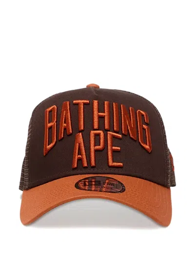 A Bathing Ape X New Era 9forty Embroidered Logo Hat In Multi