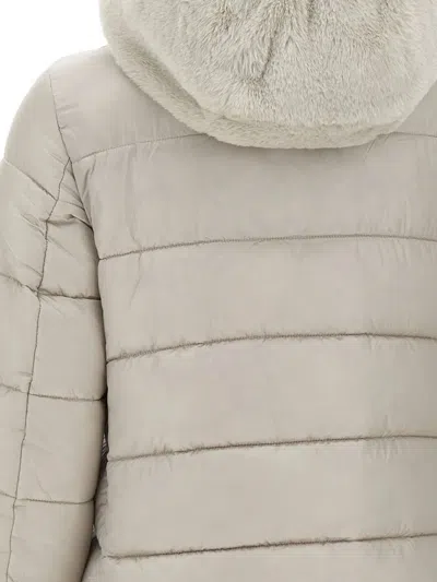 Save The Duck Matilda Hooded Parka Coat In Neutral