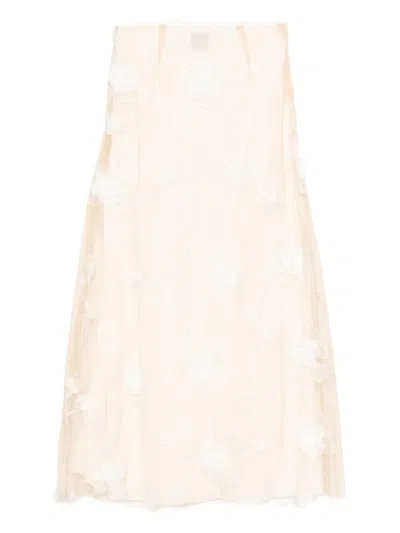 Reformation Gabriella Skirt In Neutral