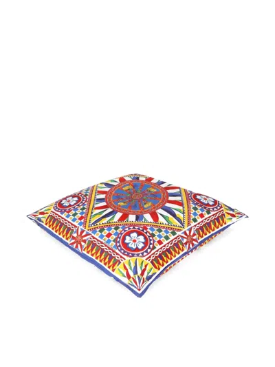 Dolce & Gabbana Large Patterned Cushion (75cm X 75cm) In Multi