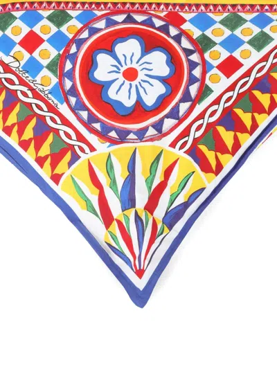 Dolce & Gabbana Large Patterned Cushion (75cm X 75cm) In Multi