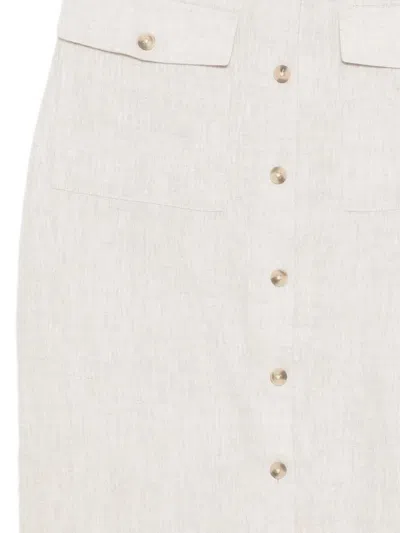 Reformation Britt Skirt In Neutral