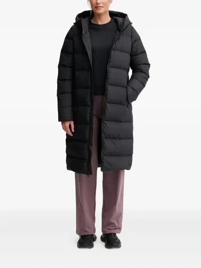 Jack Wolfskin Frozen Palace Hooded Padded Coat In Black