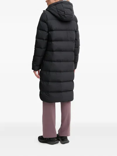 Jack Wolfskin Frozen Palace Hooded Padded Coat In Black