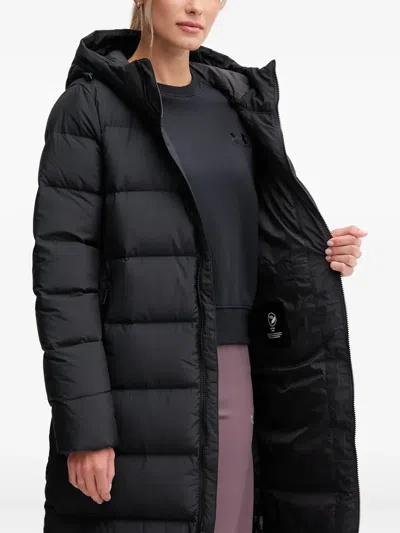 Jack Wolfskin Frozen Palace Hooded Padded Coat In Black