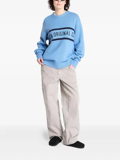 Patta Original Clothing Knitted Sweater In Blue