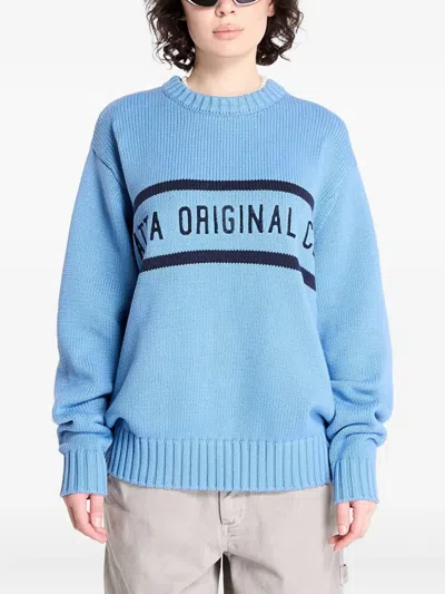 Patta Original Clothing Knitted Sweater In Blue