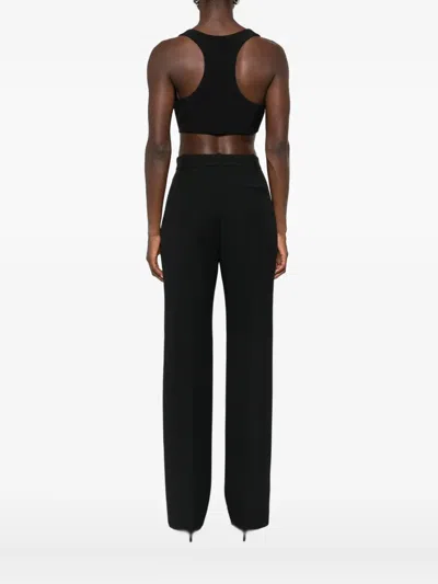 Elisabetta Franchi Embellished Cropped Top In Black