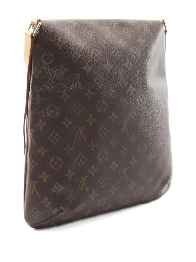Pre-owned Louis Vuitton 2001 Monogram Adjustable Shoulder Bag In Brown
