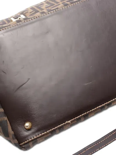 Pre-owned Fendi 2010s Monogram Tote Bag In Brown