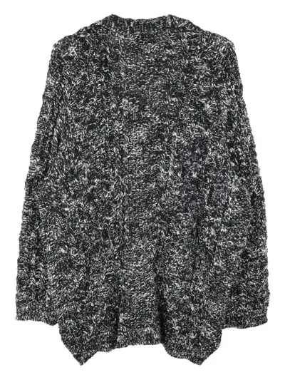 Y's V-neck Cardigan In Black