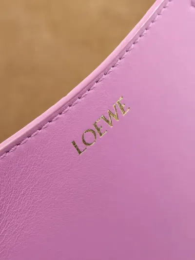 Pre-owned Loewe 2010s Mini Puzzle Fold Leather Handbag In Pink