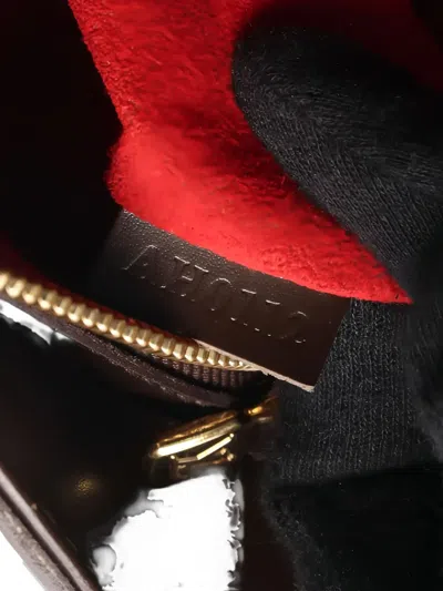 Pre-owned Louis Vuitton 2012 Sistina Mm Damier Ebène Tote Bag In Brown