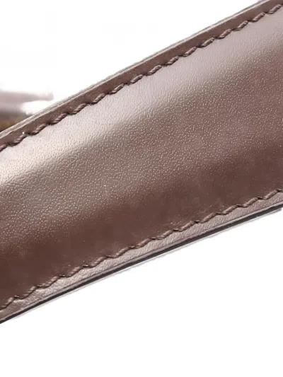 Pre-owned Louis Vuitton 2012 Sistina Mm Damier Ebène Tote Bag In Brown