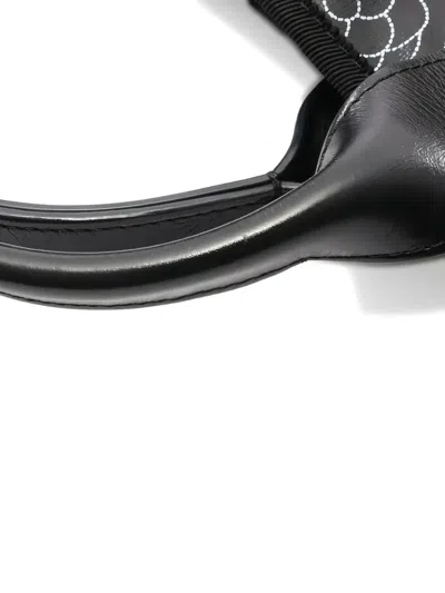 Pre-owned Chanel 2018 Coco Mark Camélia Htote Bag In Black