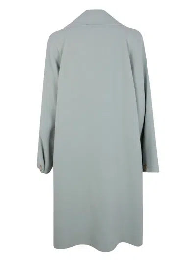 N°21 Double Breasted Maxi Coat In Gray