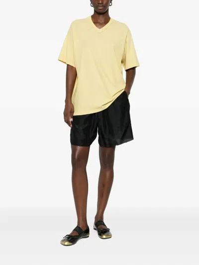 6397 V-neck T-shirt In Yellow