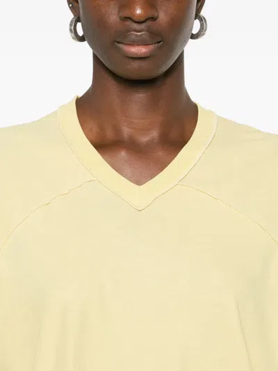 6397 V-neck T-shirt In Yellow
