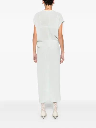 6397 Round-neck Midi Dress In Blue