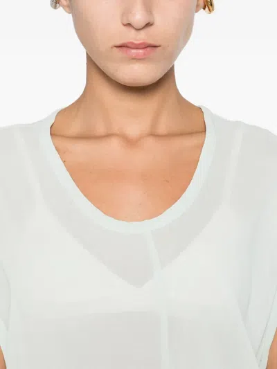 6397 Round-neck Midi Dress In Blue