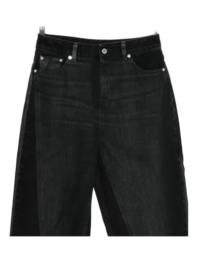 Halfboy Logo-patch Jeans In Black