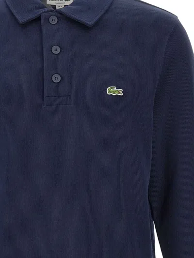 Lacoste Classic Fit Long-sleeved L.12.12 Polo In Blue