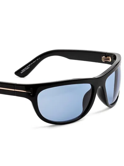 Tom Ford Rectangular-frame Sunglasses In Black