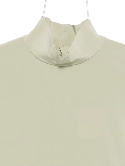 Tibi Funnel-neck Dolman-sleeve Top In White