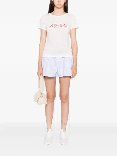 Reformation Max Slim T-shirt In White