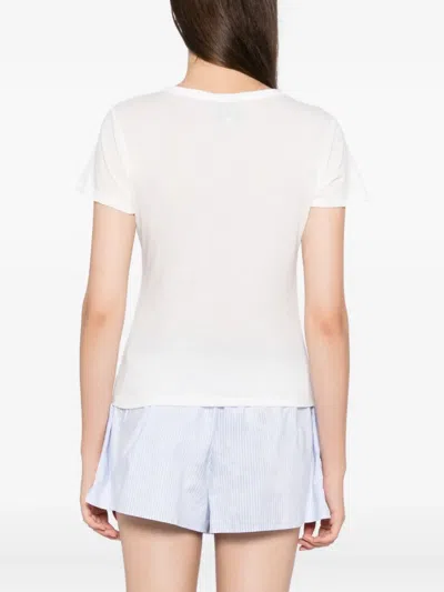 Reformation Max Slim T-shirt In White