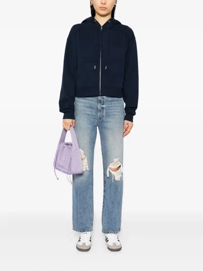 Reformation Austin Hoodie In Blue