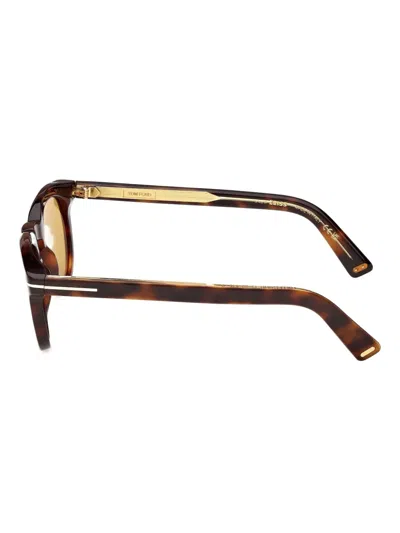 Tom Ford Tortoiseshell-effect Sunglasses In Brown