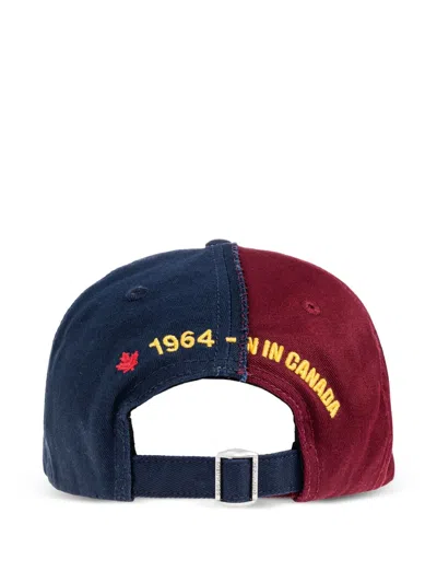Dsquared2 Patchwork Cap In Multi