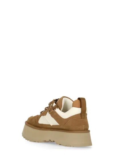 Ugg Astromel Platform Lace-up Sneakers In Brown