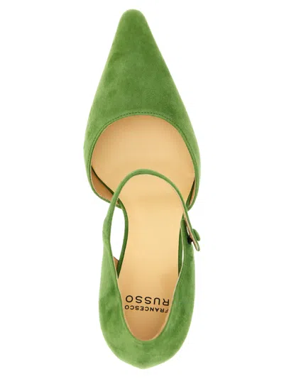 Francesco Russo 55mm Pointed-toe Heeled Pumps In Green