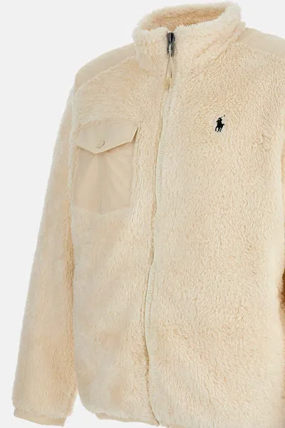 Polo Ralph Lauren Full Zip Jacket In Neutral