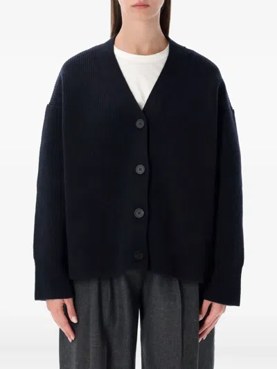 Studio Nicholson Whitt Merino Wool Cardigan In Blue