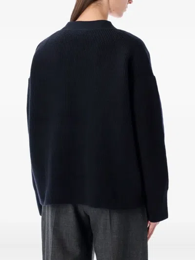 Studio Nicholson Whitt Merino Wool Cardigan In Blue