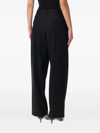 By Malene Birger Pleated Trousers With Pockets And Loops In Black