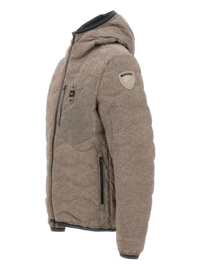 Blauer Wave-quilted Jacket In Brown