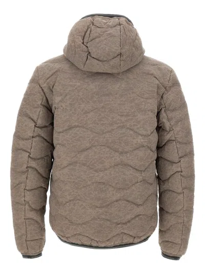 Blauer Wave-quilted Jacket In Brown