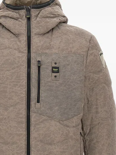 Blauer Wave-quilted Jacket In Brown