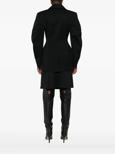 Givenchy Tailored Wool Blazer Notched Lapels In Black