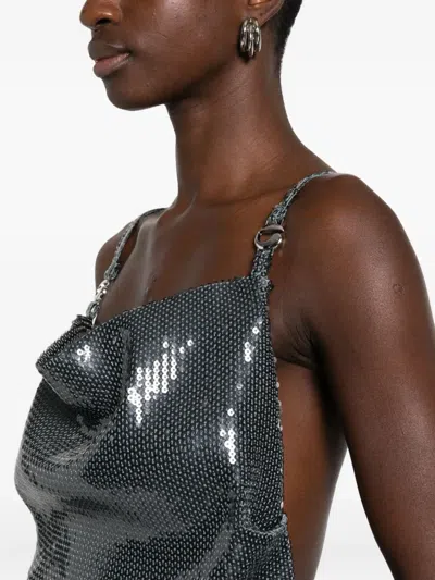 Coperni Logo Dress In Gray