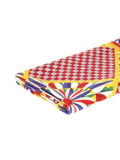 Dolce & Gabbana Patterned Blanket (180cm X 140cm) In Multi