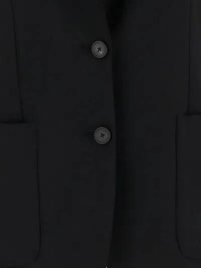 Tagliatore Women Black Single-breasted Blazer, M Luxury Blazers For Women Darveys In Black